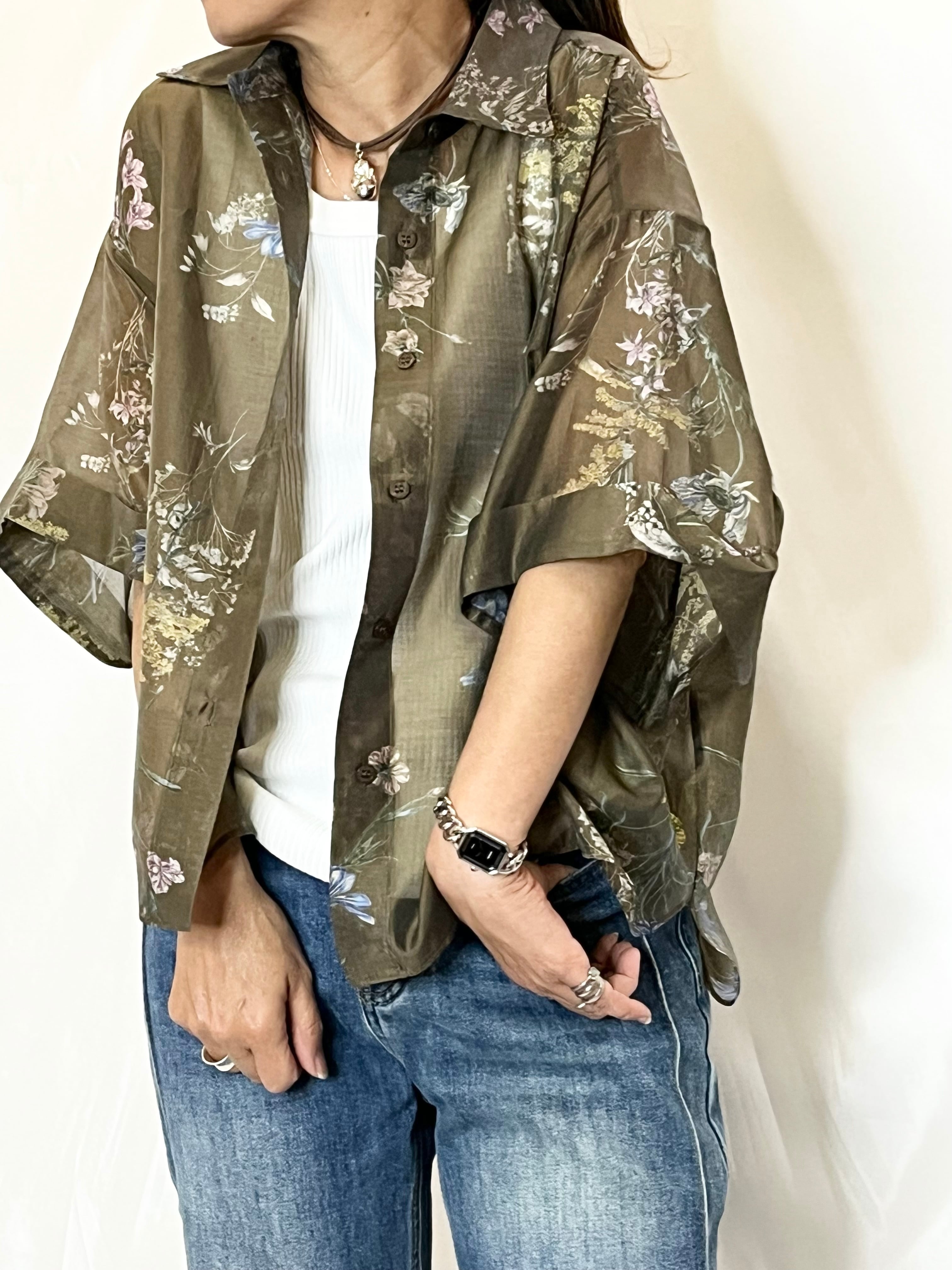tranoi ビンテージフラワーシャツ | LinoAnela