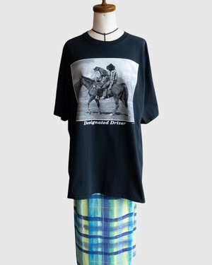 【古着】ハンドルキーパー 犬たずな馬T