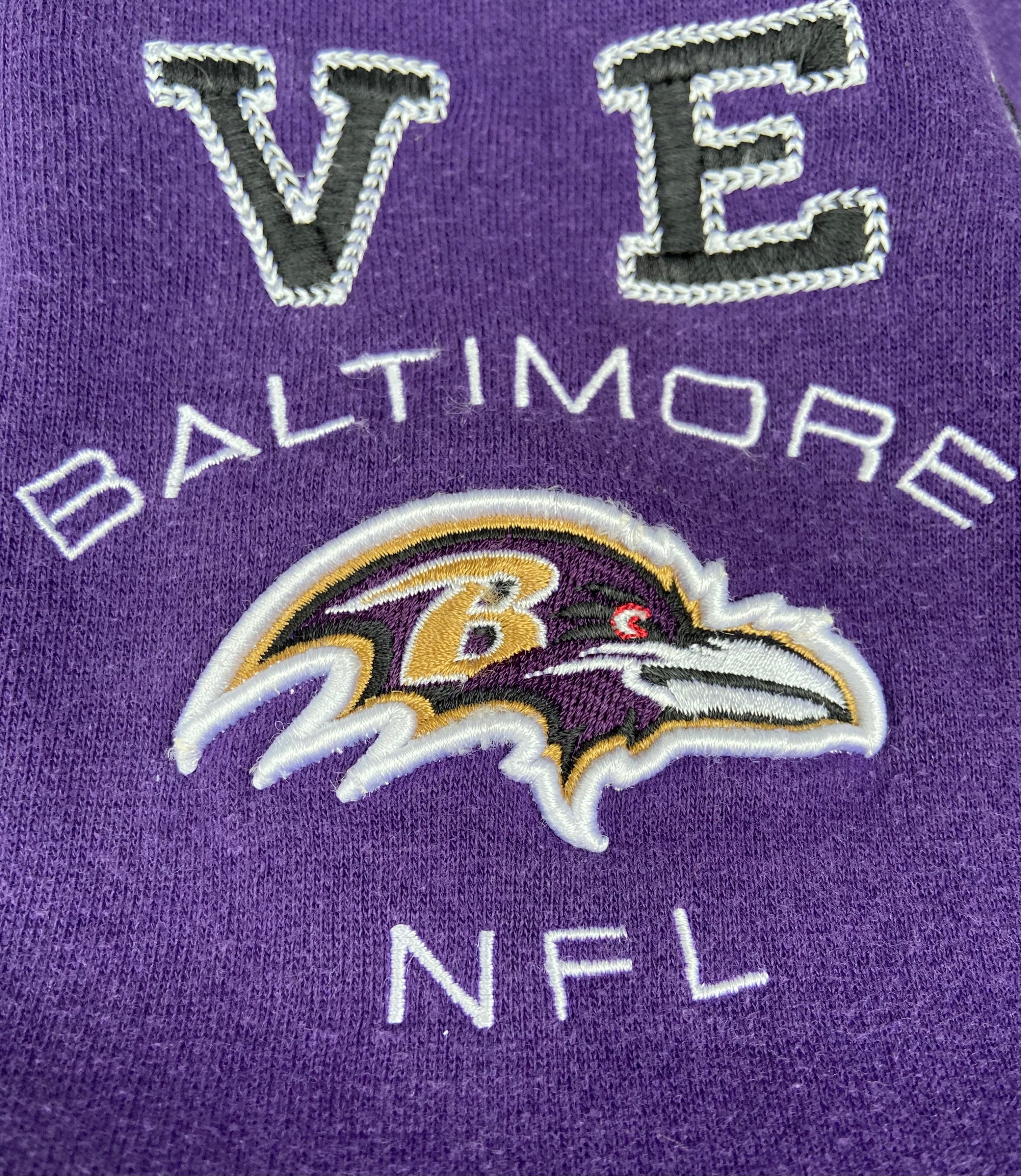 USA製 NFL レイブンズ RAVENS 紫 スウェット 刺繍ロゴ | 【古着 らく 