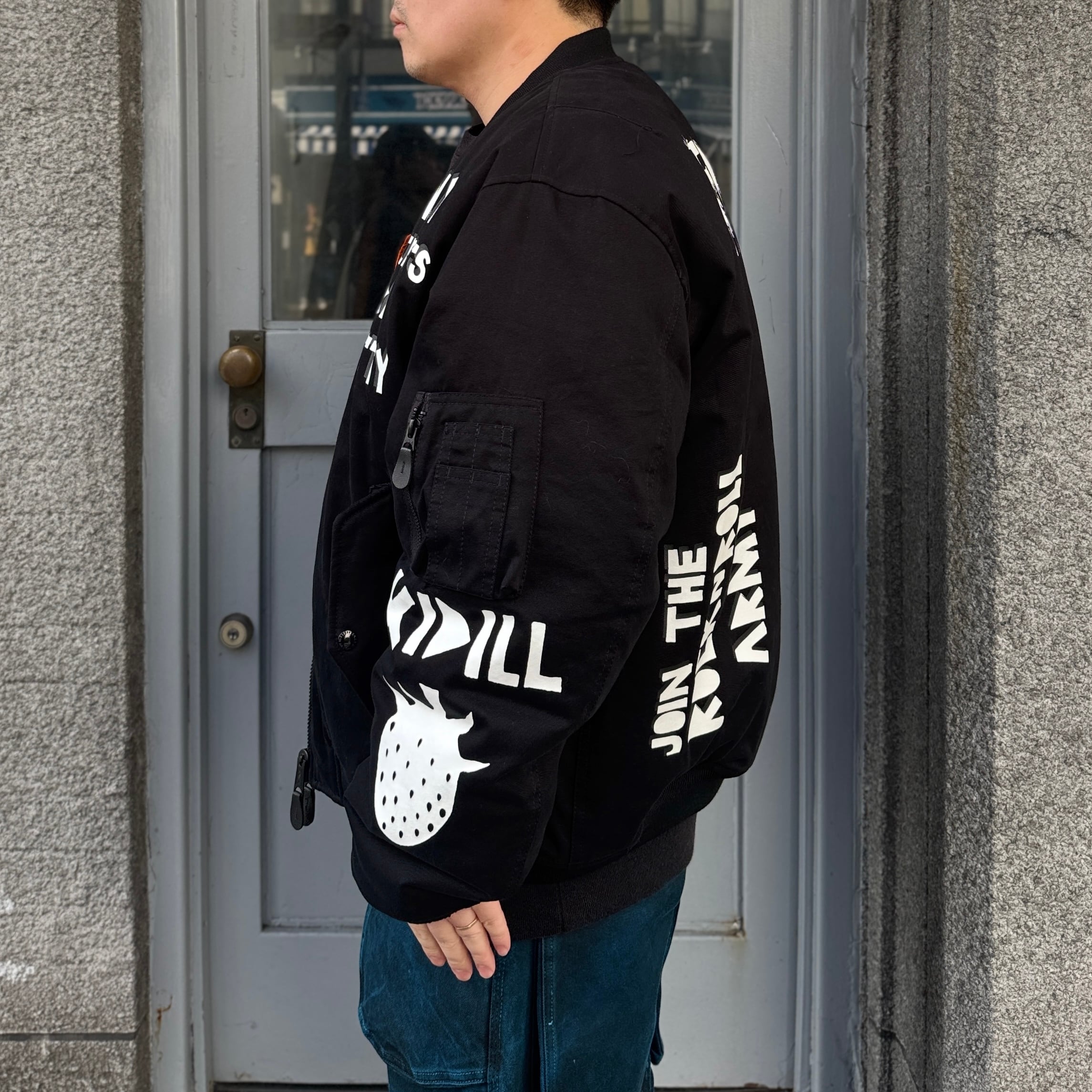 KIDILL / FRESH ANARCHY MA-1 JACKET FOSTEX GARMENTS / VINTAGE BLACK