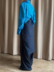 MADE IN U.S.A. bicolor design dress-5193-3