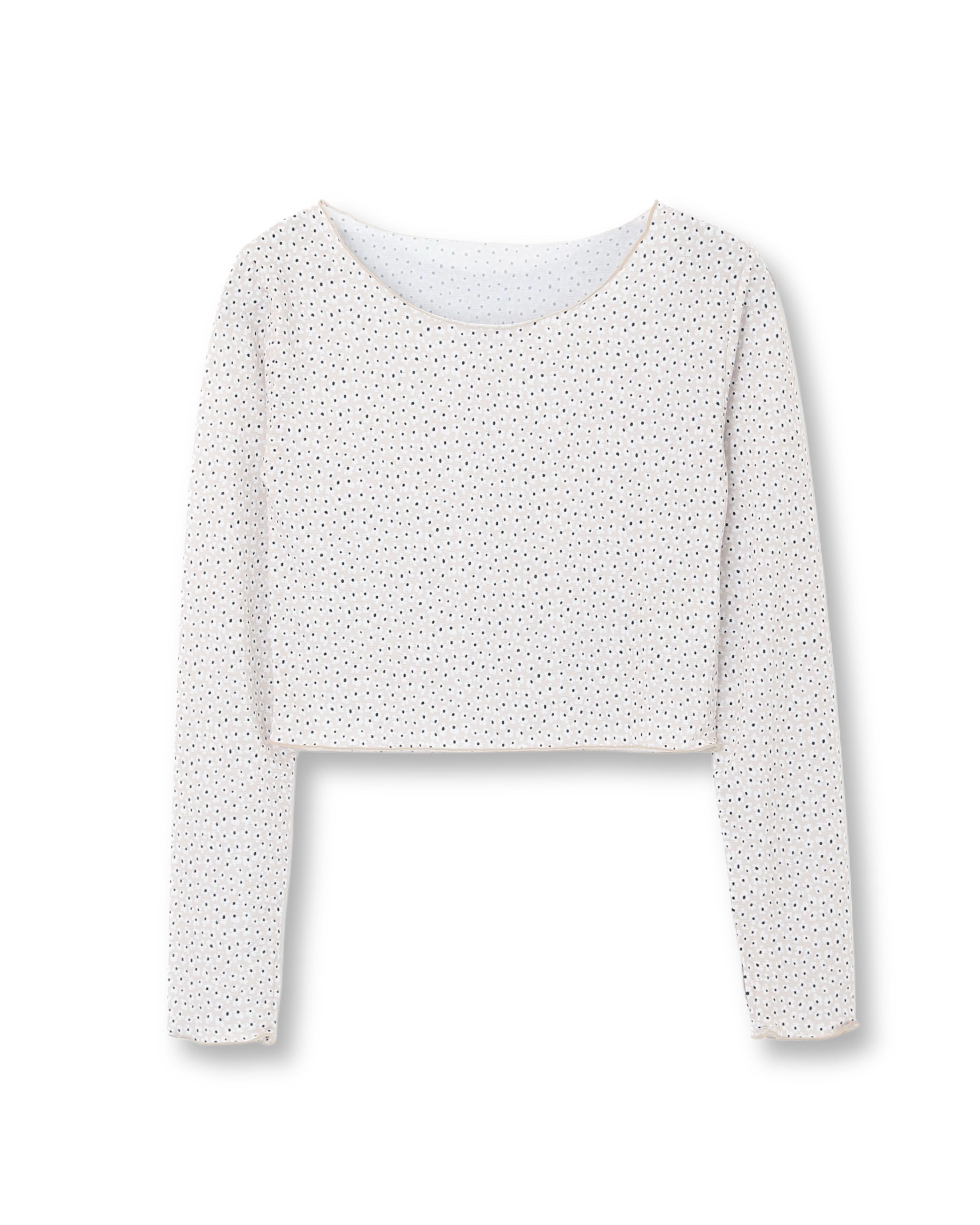 マイクロフラワーカットソー|スモーク