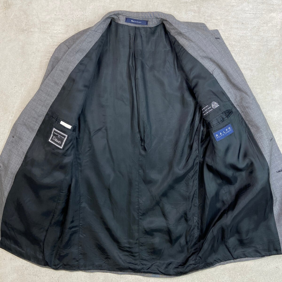 90年代 カナダ製 Ralph Lauren ラルフローレン ウールテーラード