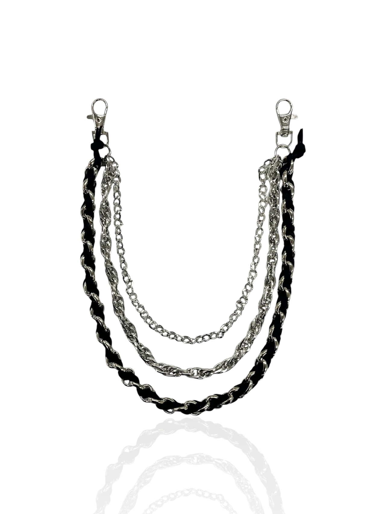 【PLANET STUDIO】triple braids wallet chain