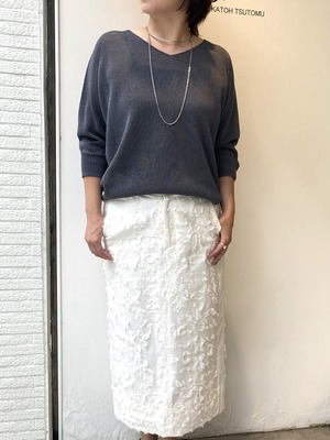 カミファインプルオーバーニット(チャコールグレー)