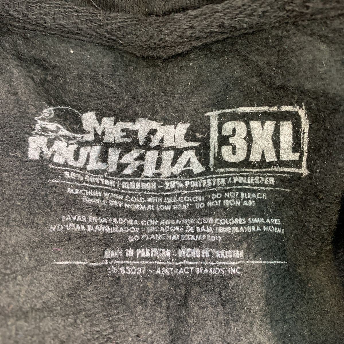 metal mulisha プリント ジップアップ フーディー 3XL ブラック メタル