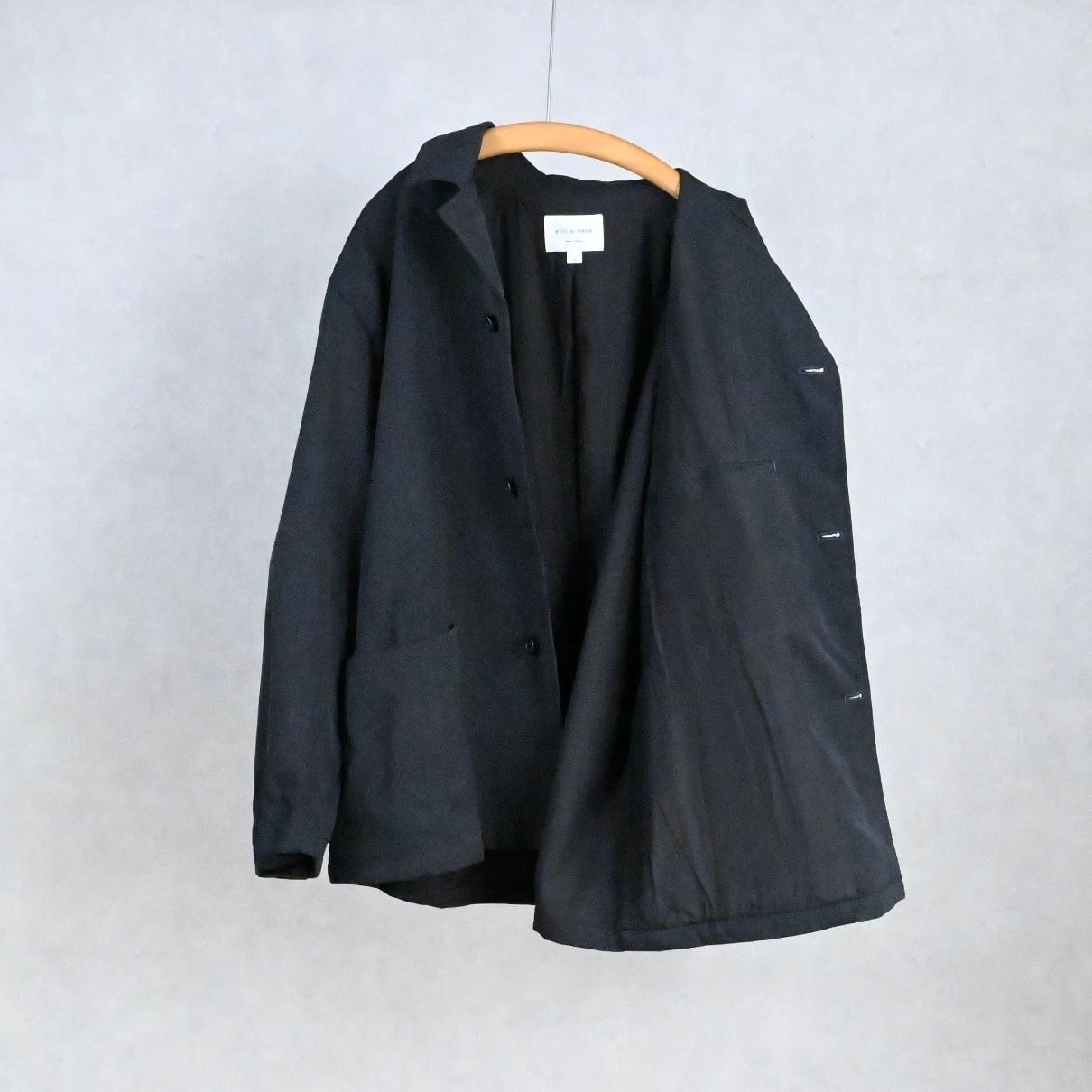 25AW STILL BY HAND ウール カバーオール ジャケット 黒 25AW STILL BY HAND ウール カバーオール ジャケット 黒 - メルカリ