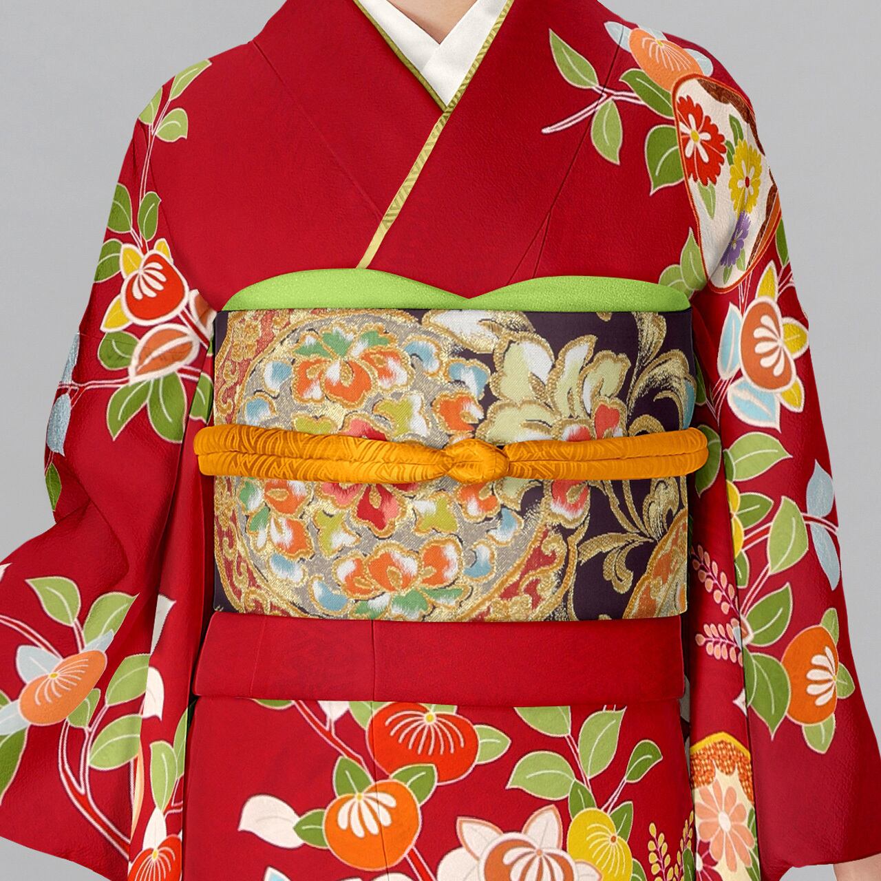 振袖用 袋帯 唐草鏡文 (紫) | 川島織物 和装公式オンラインショップ