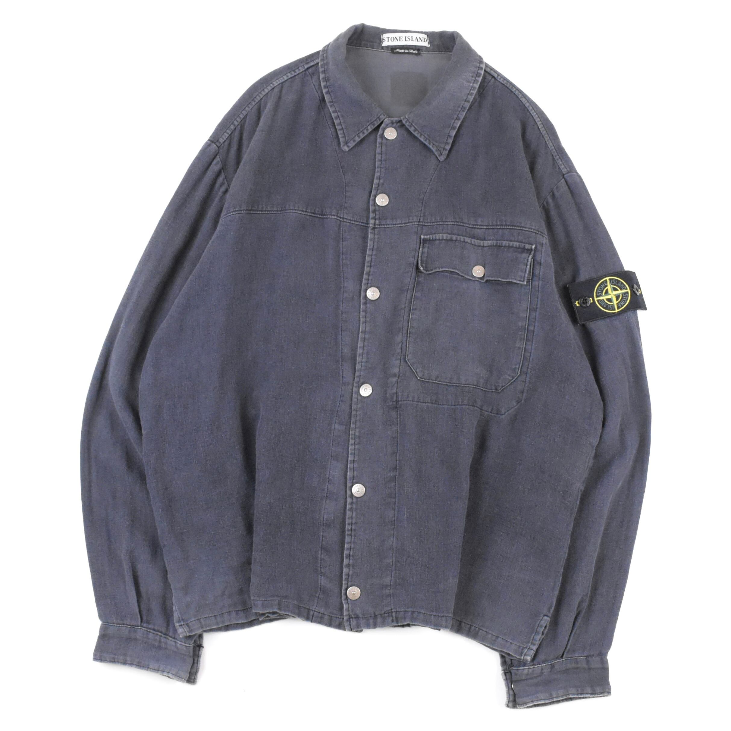 2000ss STONE ISLAND COTTON SHIRT JACKET | PLAIRE