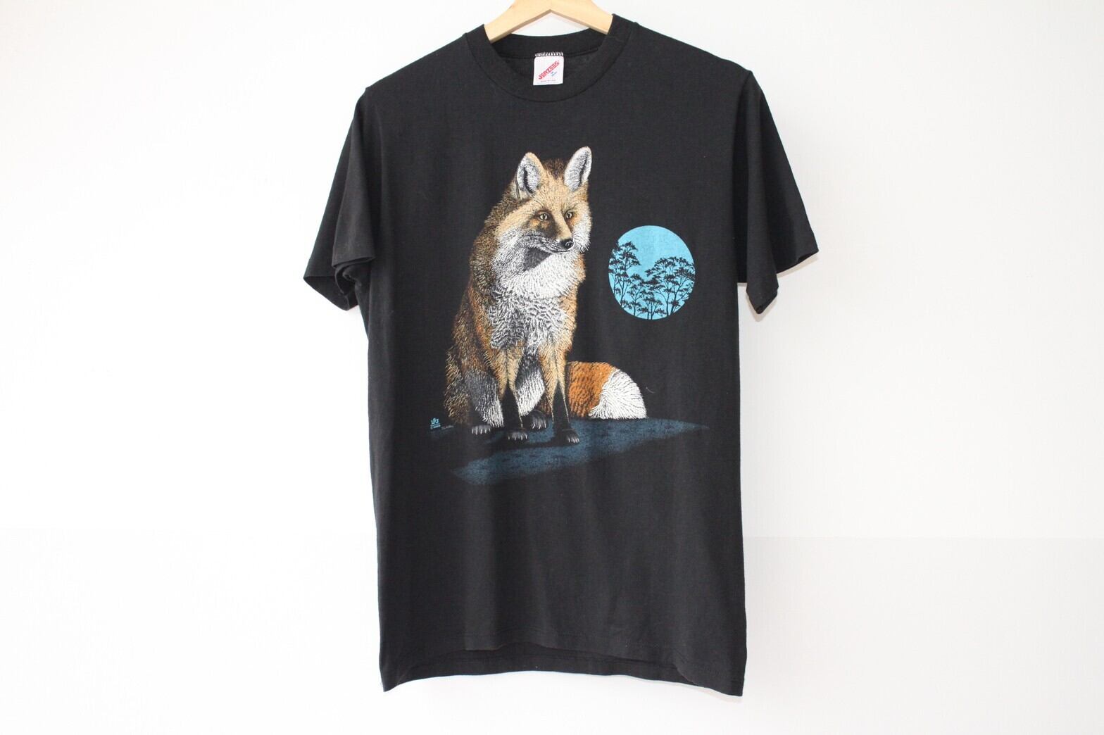 80s JERZEES Animal Print Tee USA製