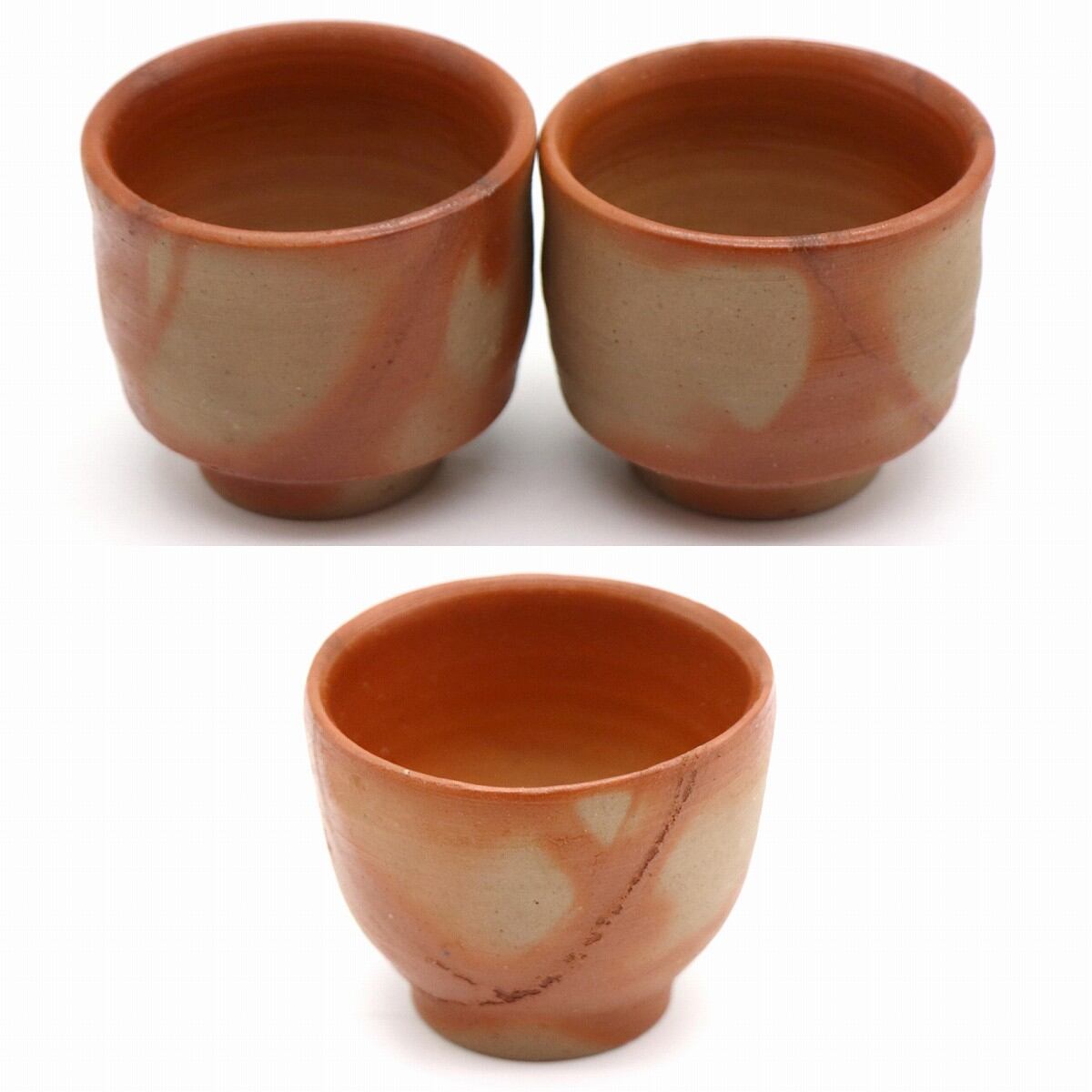 備前焼・木村陶峰・宝瓶急須・湯呑6個・煎茶器セット・No.200926-025
