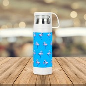 Sublimation Vacuum Bottle with Cup Blue 4274