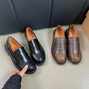 soft sole thick heel beanie slip on loafer