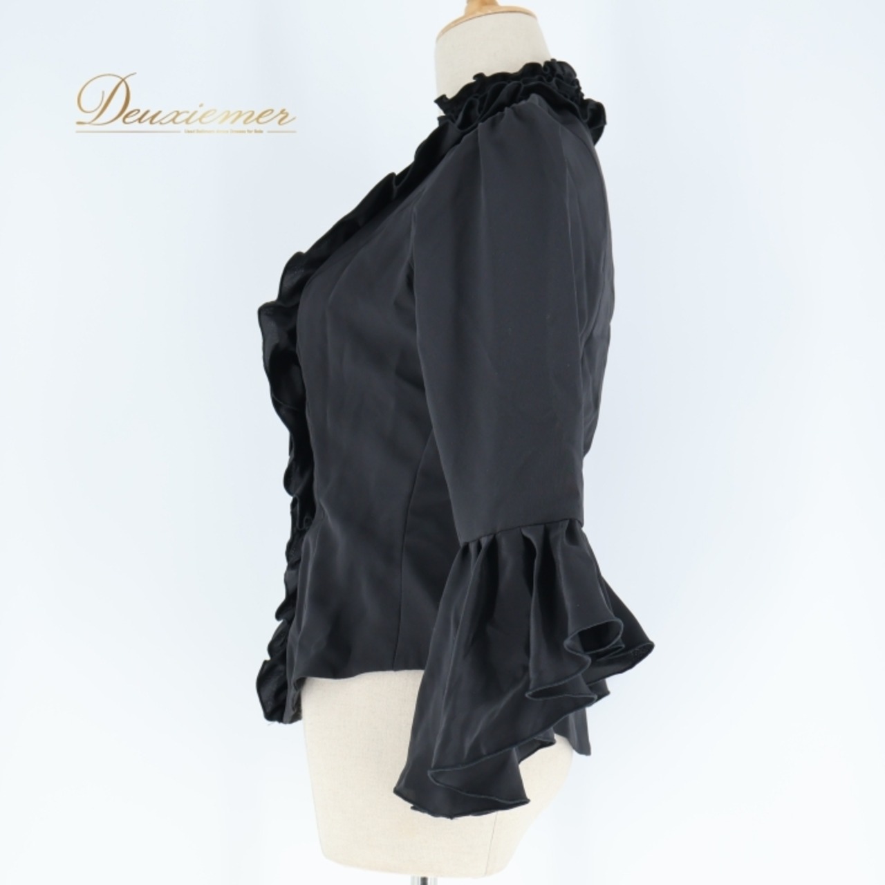 フラメンコ 衣装 トップス ブラウス 黒 HERMOSA IBERIA エルモサ イベリア ブラック系 ボランテ フリル フリル トップス おしゃれ フラメンコ衣装 イベント ステージ ブラック 無地 レディース 上品