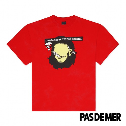 【PAS DE MER/パドゥメ】REVOLUCION TEE Tシャツ / RED / SS24-12130