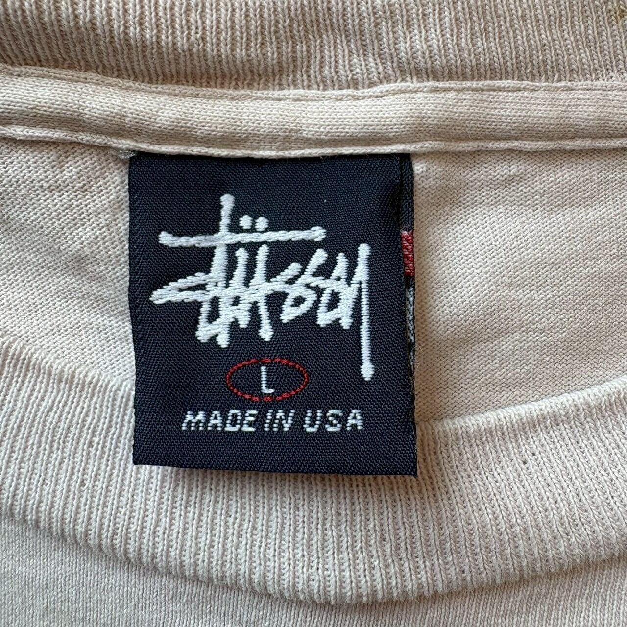 stussy ステューシー Tシャツ L センターロゴ プリント USA製 90s
