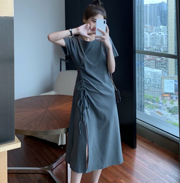 にしていま ワンピース レディース 半袖 ラウンドネック 膝丈 カジュアルスタイル 動物柄 アニマル リボン きれいめ ゆったり 動きやすい ブラック グリーン 母親 可愛い デート 休日 シンプル ナチュラ ブランド Shineray Com Br