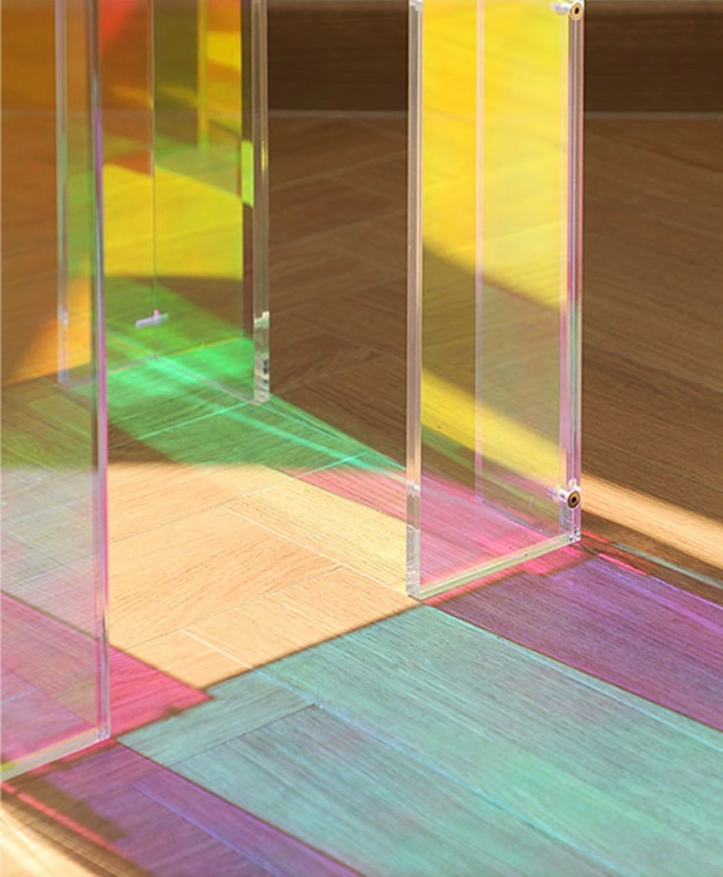 WeDOstyle Glimm side table ライト色　展示品 square hologram side table / スクエア ホログラム サイドテーブル