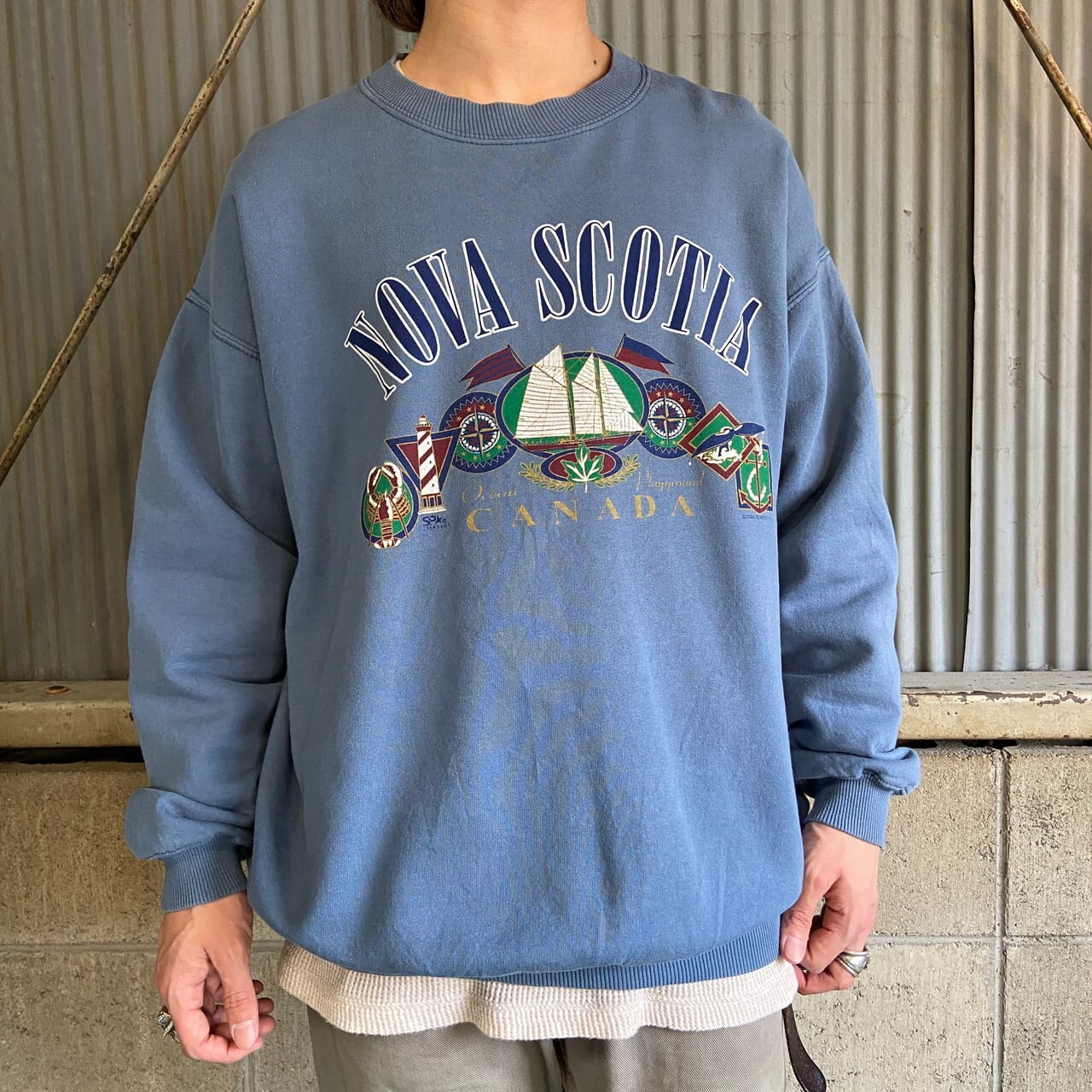 GILDAN ギルダン プリント スウェット メンズL 古着 ビンテージ 