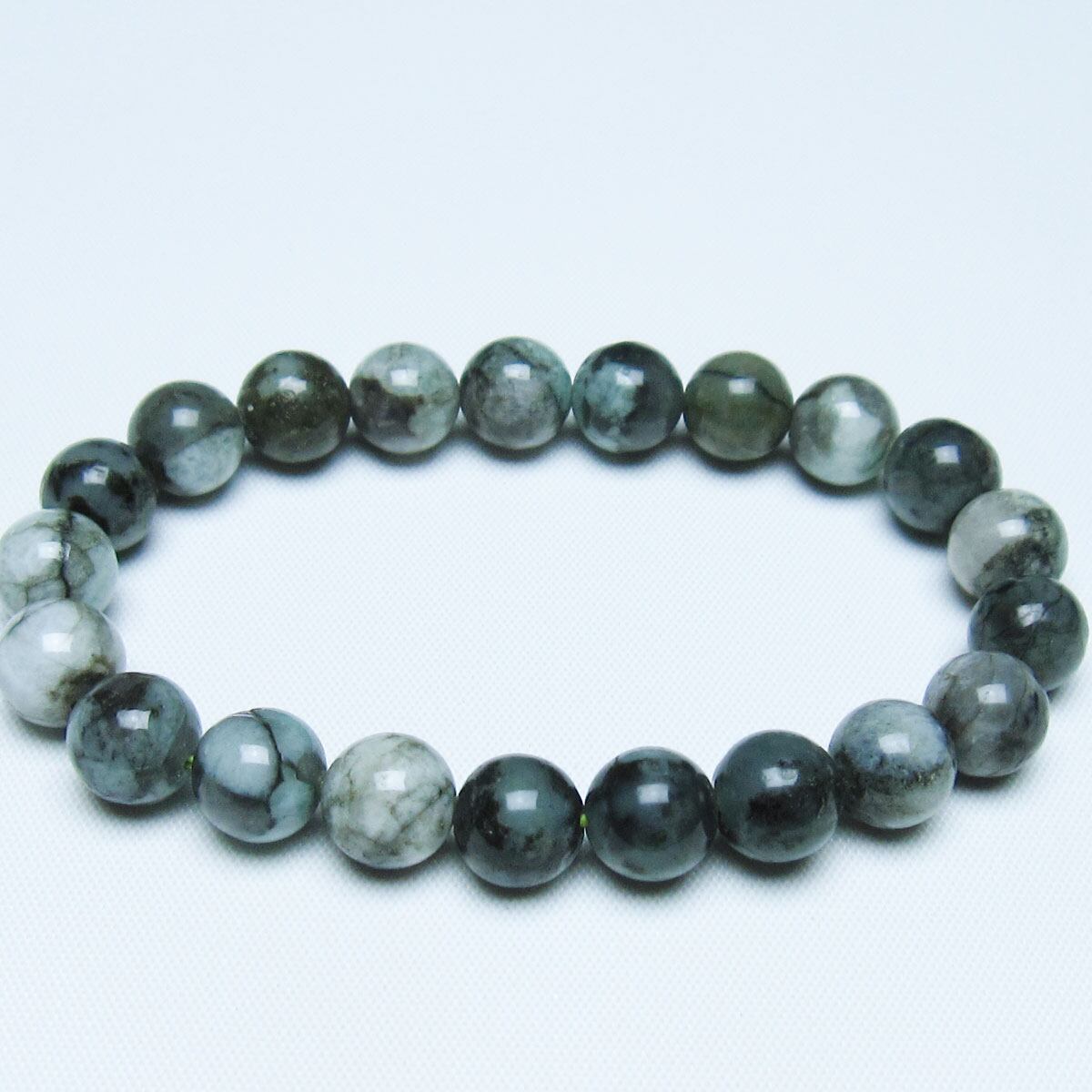 エメラルド ブレスレット 9mm 一点物 メール便可 [M便 1/10] 111-45959