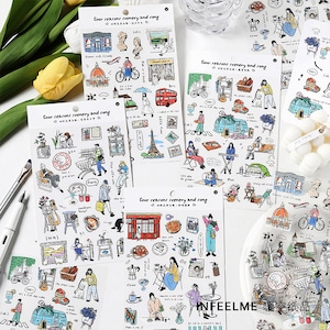 Infeel.me PETステッカー 四季の風景