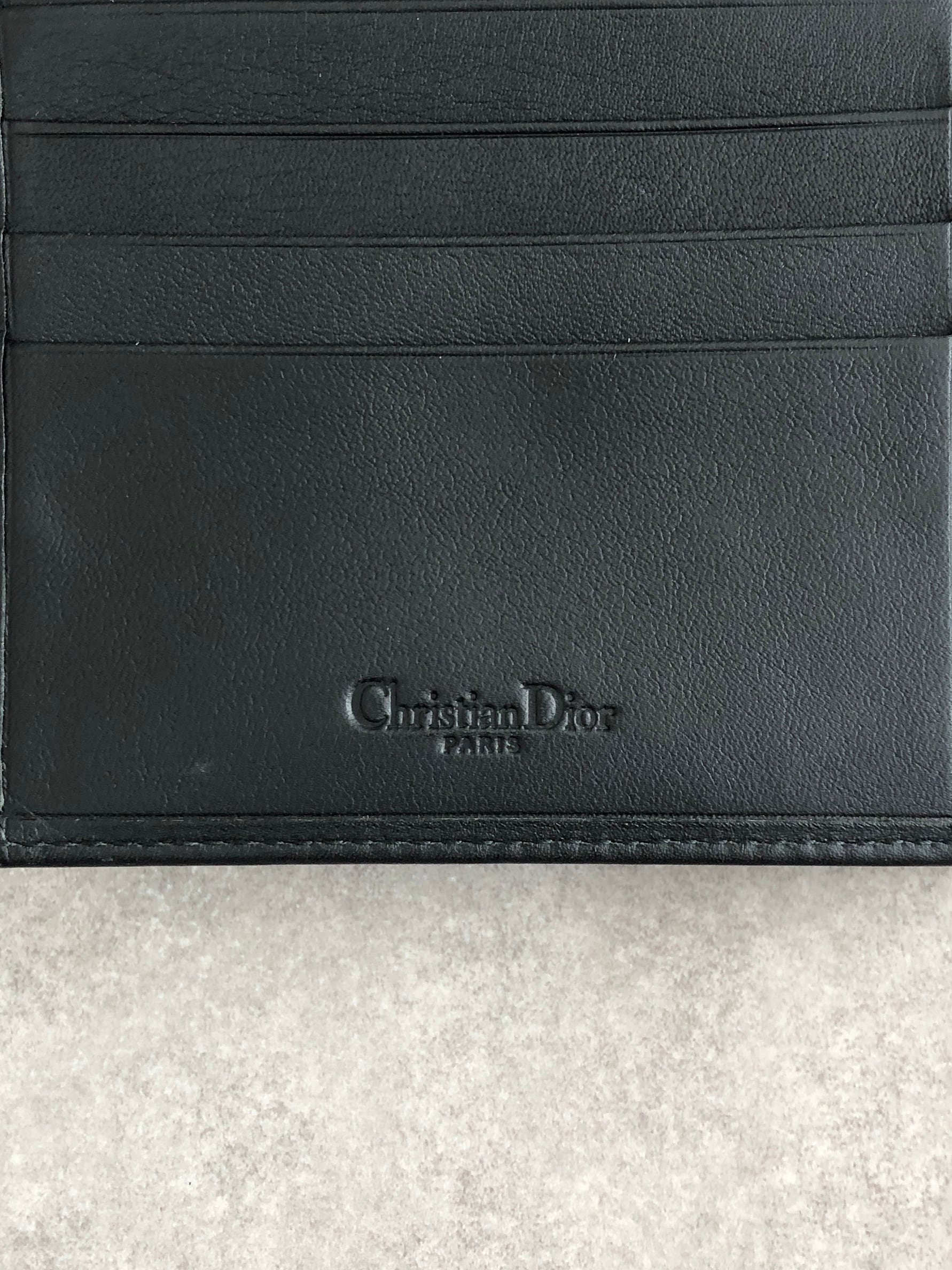 Christian Dior クリスチャン ディオール 財布 ブラック プレートロゴ