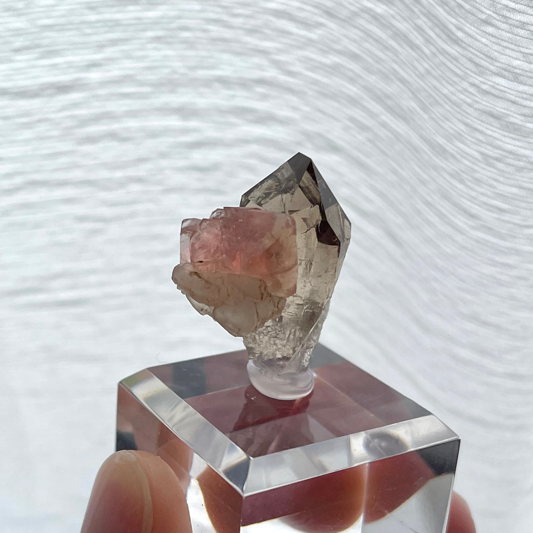 スモーキークォーツ / フローライト【Smoky Quartz with Fluorite