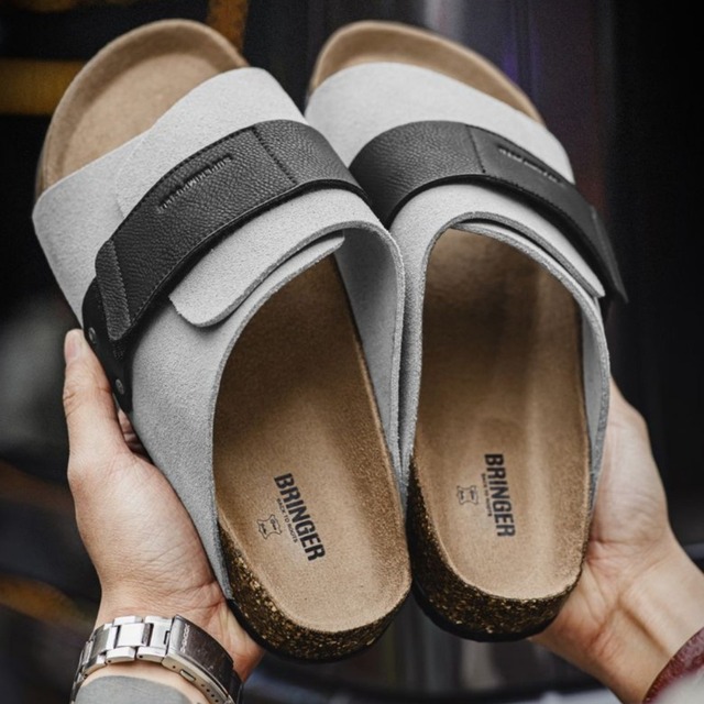 Velcro vintage cork sole sandals