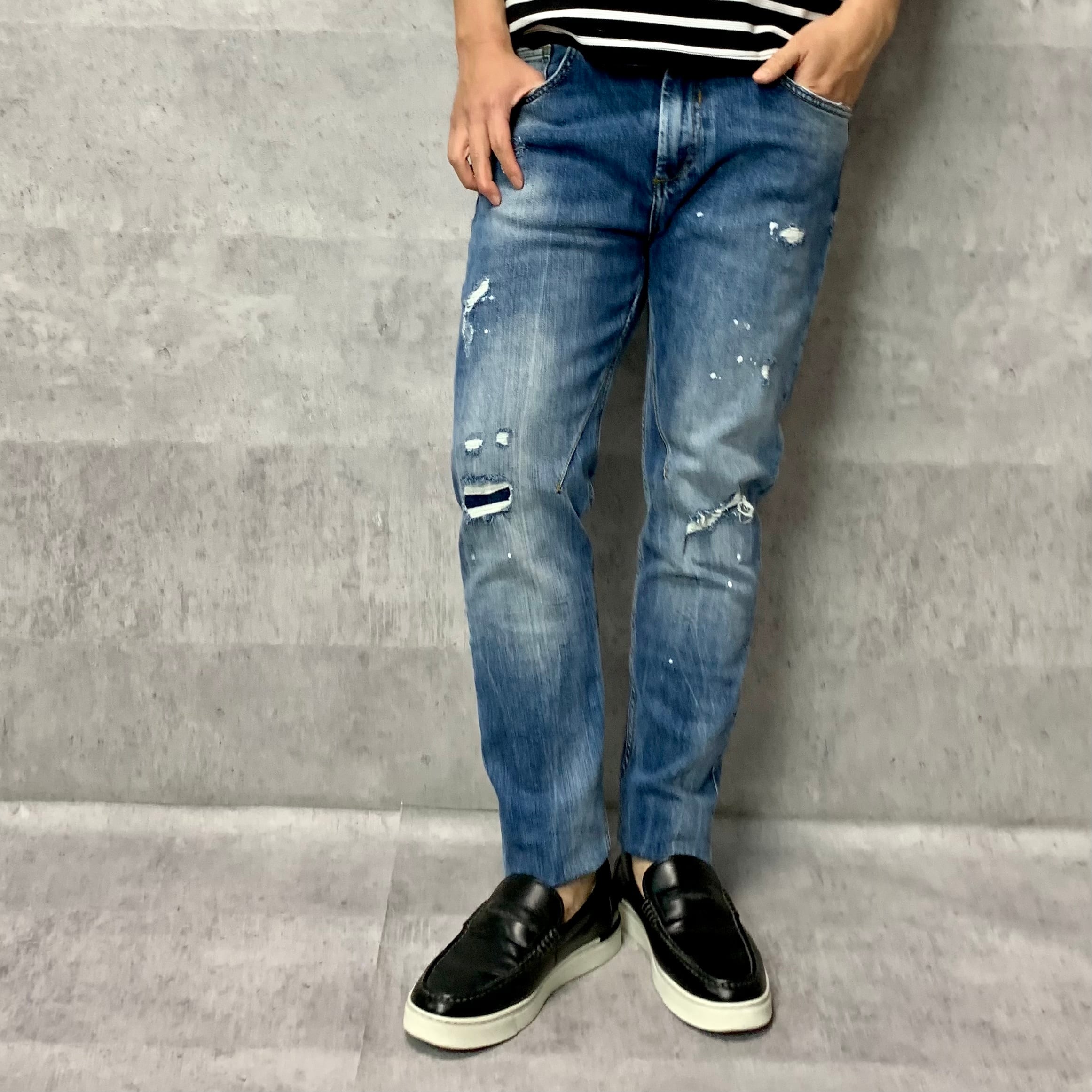 ZARA JEANS ザラジーンズ　ヴィンテージ加工　スキニーデニムパンツ