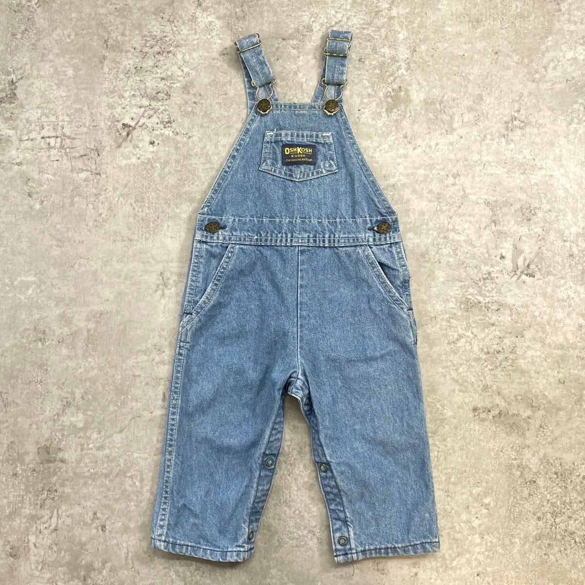 ヴィンテージ オシュコシュ オーバーオール 18m kids】90年代 USA製 OSHKOSH オシュコシュ デニム オーバーオール