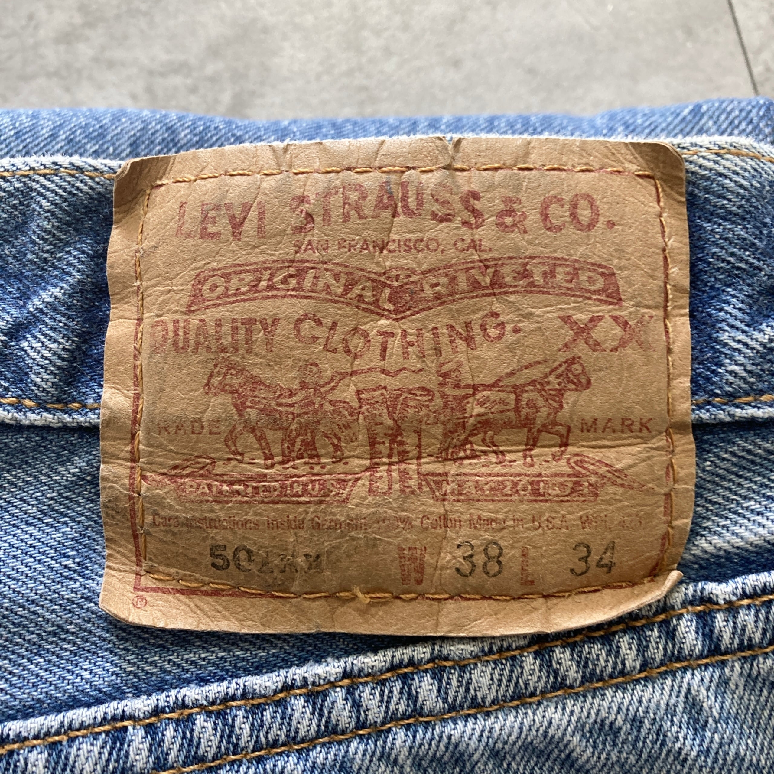 W38 L34】90s US.Levis 501 リーバイス ボールドウィン工場(653