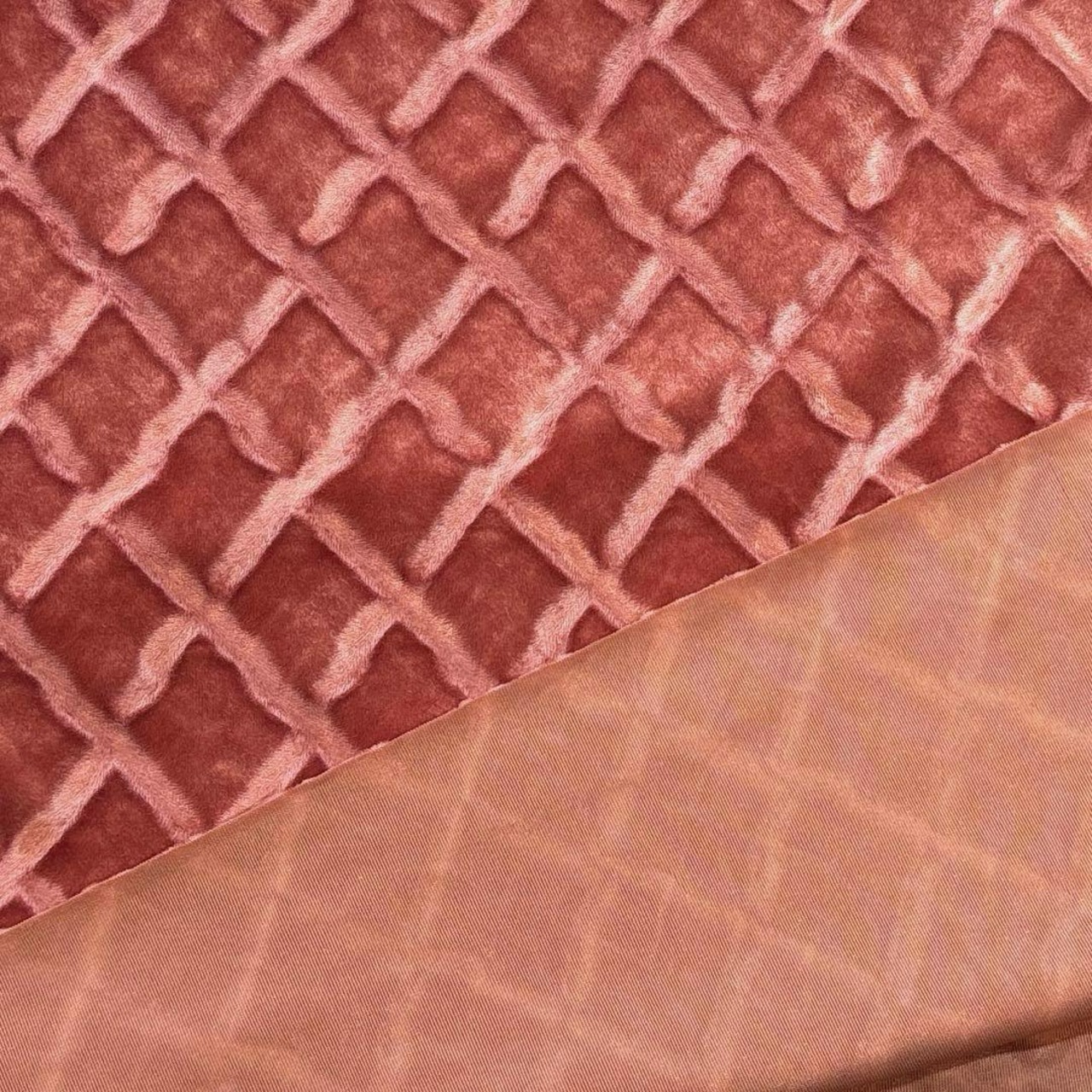 ★NY461◆3.7m◆ポリエステル100%ベロア生地◆ダイヤ柄