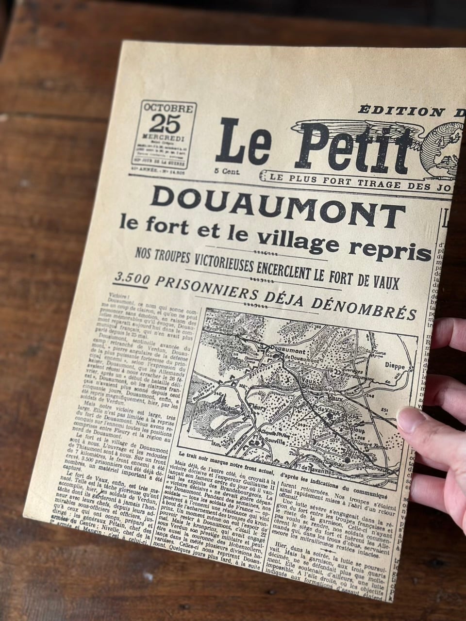 フランス新聞　まとめ売り フランス新聞 Le Petit Parisien 記念復刻シート | Brocante de La