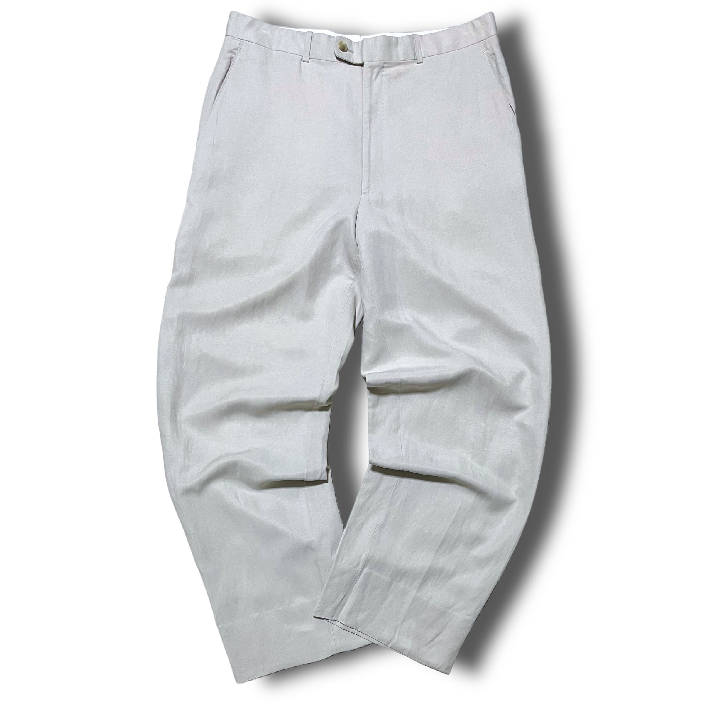Vintage】シルクリネンスラックス オフホワイト W34 L30 | 安心院商店