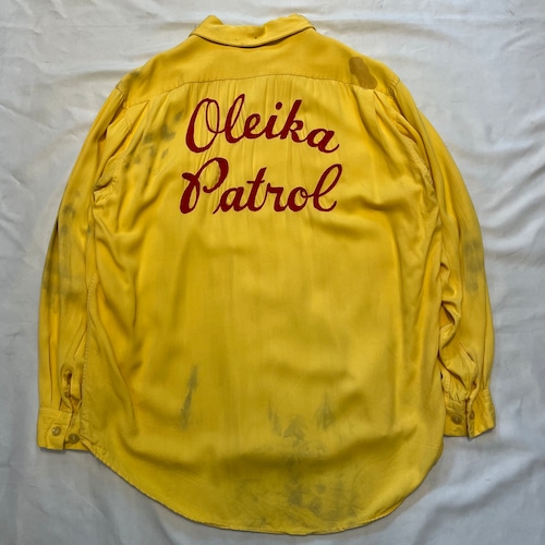 50’s Rayon Bowling Shirts “Chain Stitch”
