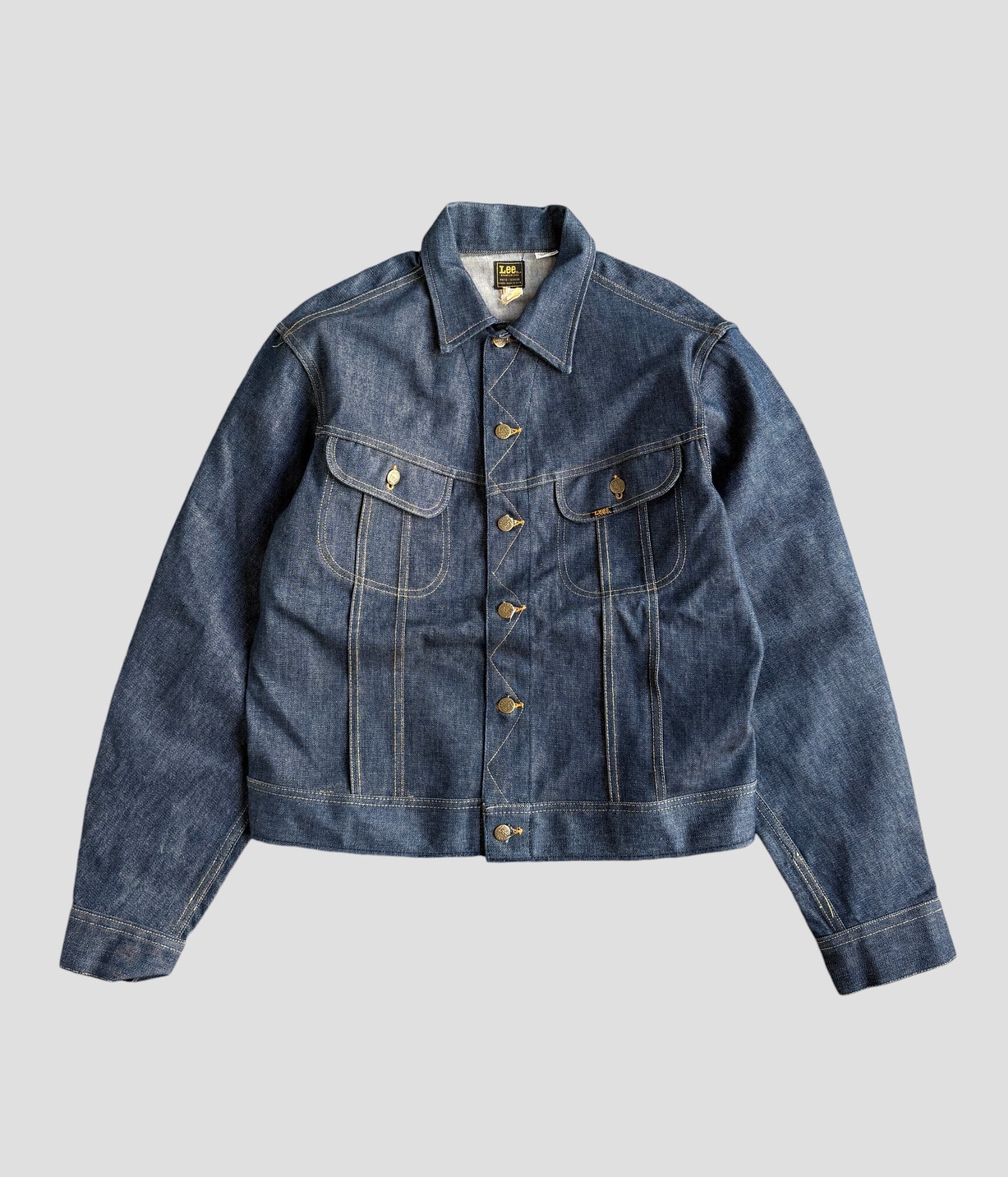 Lee- Vintage 70-80s L denim jacket Sanforized PATD-153438 -mint  