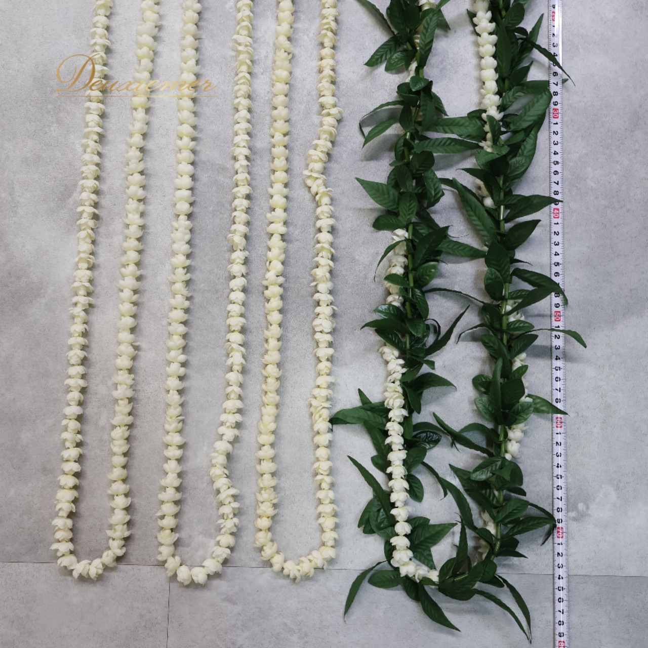 フラダンス 小物 まとめ売り 全4点 セット ピカケ マイレ ピカケレイ マイレレイ レイ 花 花飾り ネックレス 白 緑 葉っぱ ロング 小道具 フラ ダンス タヒチアン かわいい 練習 レッスン イベント ステージ おしゃれ ホワイト系 グリーン系