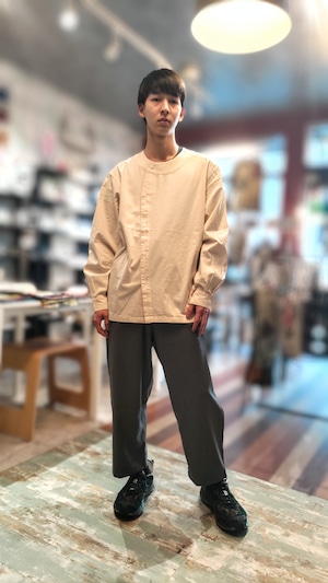 【PRODUCTS】40’S French type  Farmers Shirts Overdye  White 40年代フレンチ ファーマーズシャツ染 生成