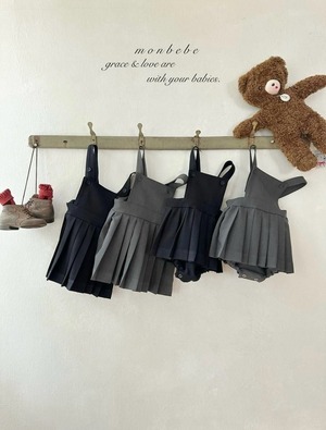 【先行〆9/10 23:59 5%OFF】2623 pleated skirt/ MONBEBE