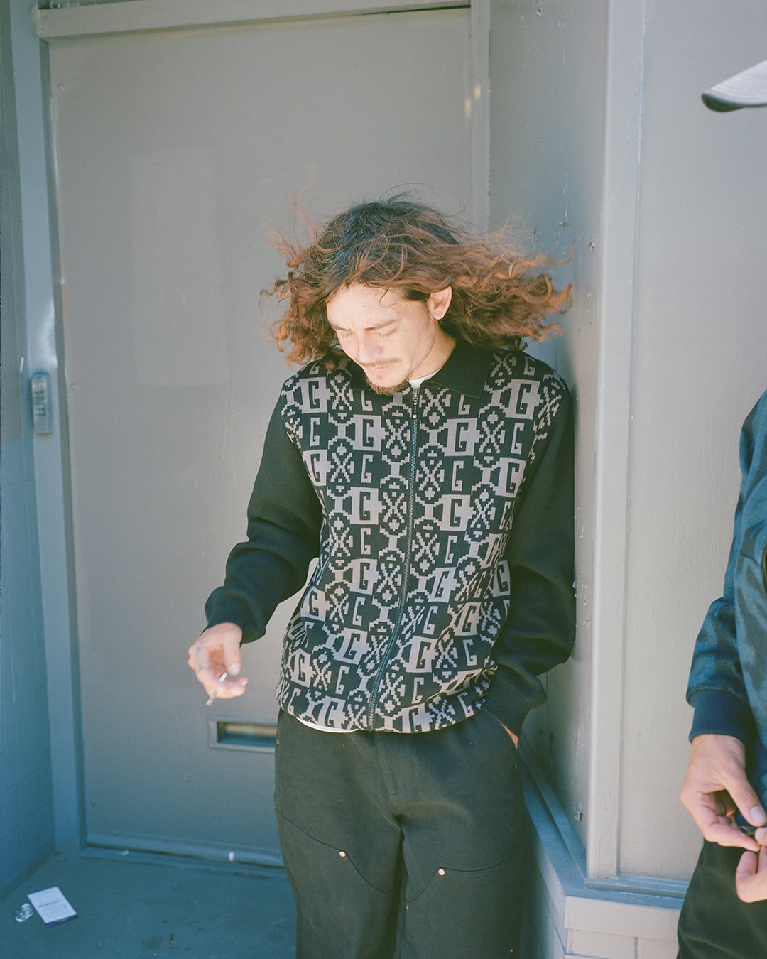 GX1000 /JACQUARD KNIT ZIP UP | youth GX1000 /JACQUARD KNIT ZIP UP | youth