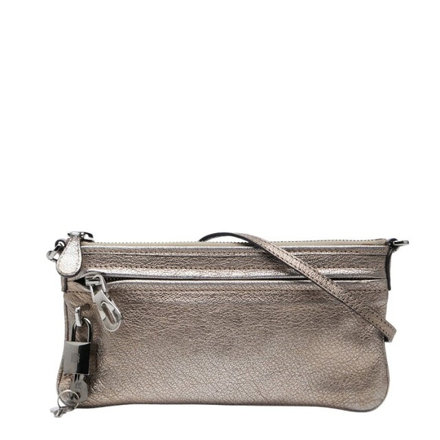 ロエベ ショルダーバッグ ゴールド レザー レディース LOEWE 【中古】