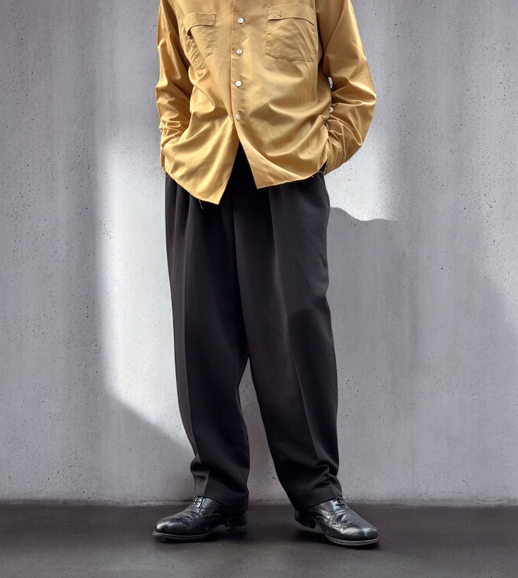 90's “CITY STREETS” 3tuck Rayon Slacks | FRISKY 古着屋 中目黒