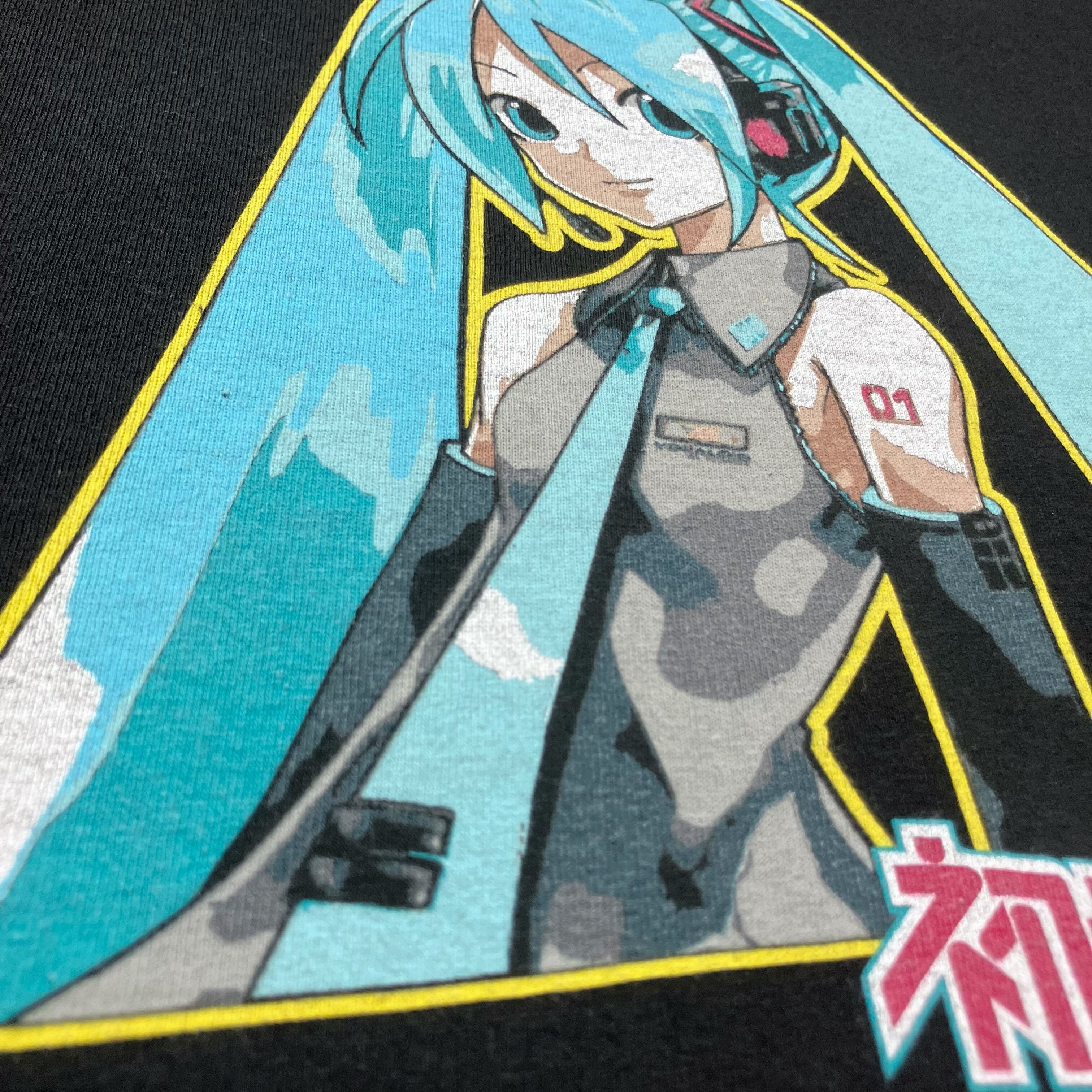 L】00s~10s 初音ミク “初期ミク” アニメ Tシャツ ボーカロイド USA
