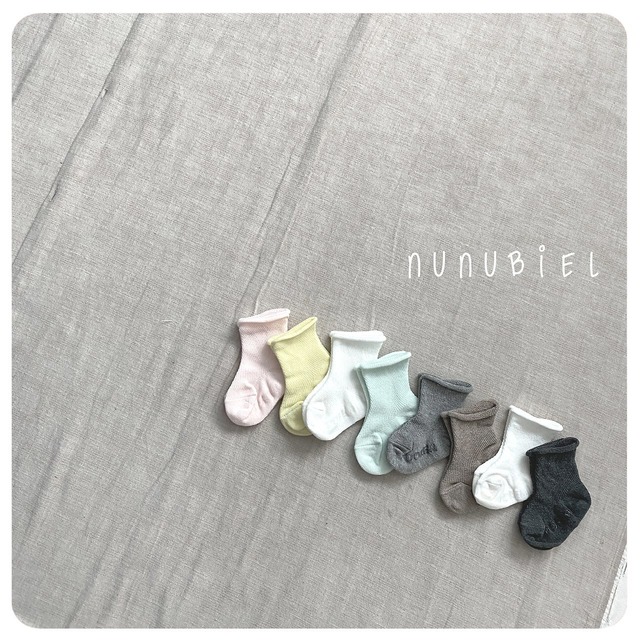 nunubiel［取寄］mesh socks (4color 1set) 26autumn