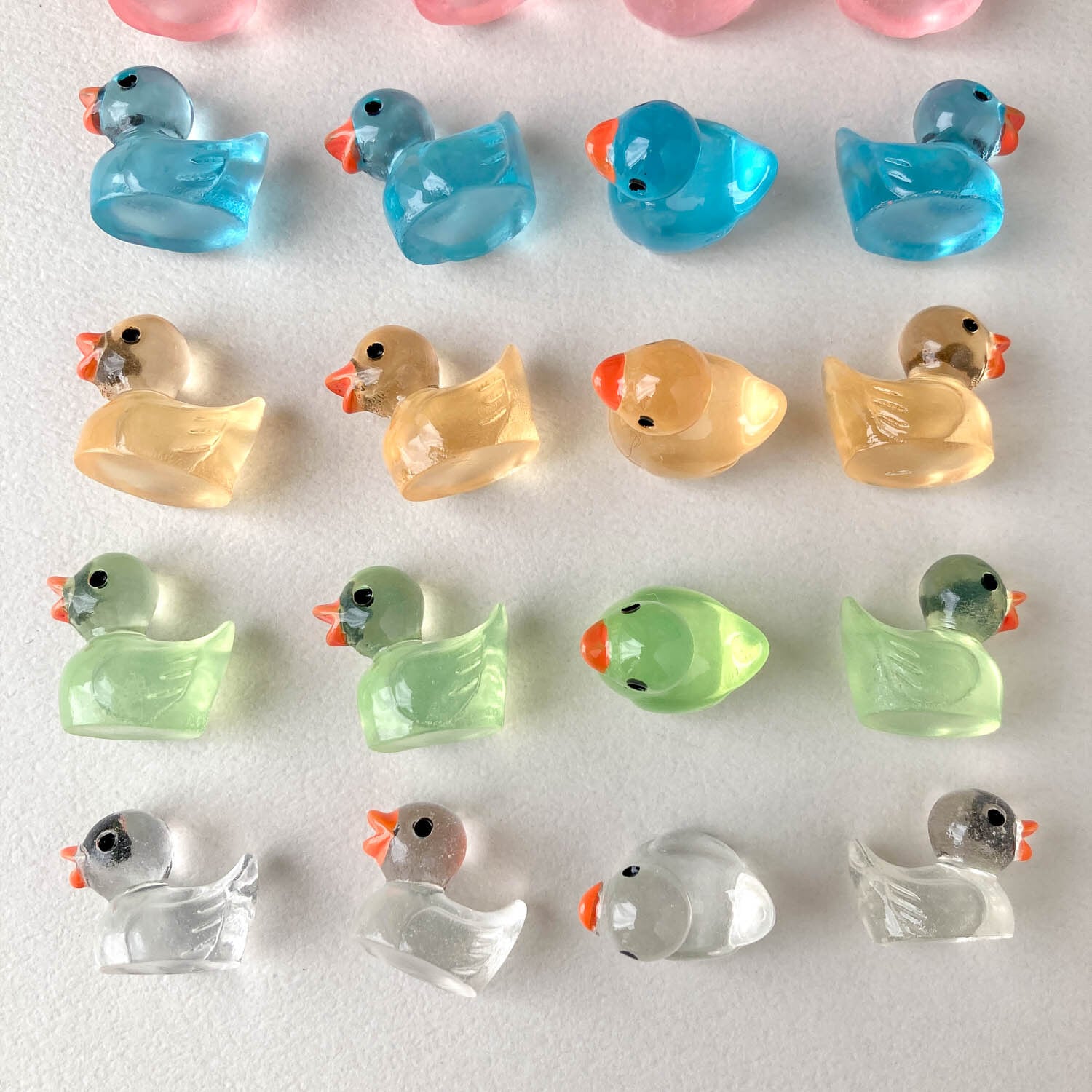 クリアカラーのアヒルパック（2p） | Dua-アクセサリーパーツショップ