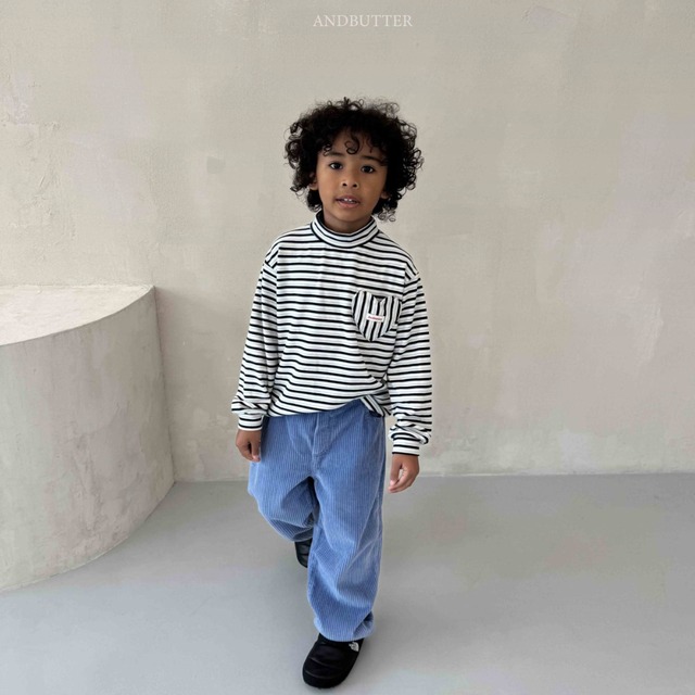 ハートポケットハイネック ※ジュニアsize 【andbutter】