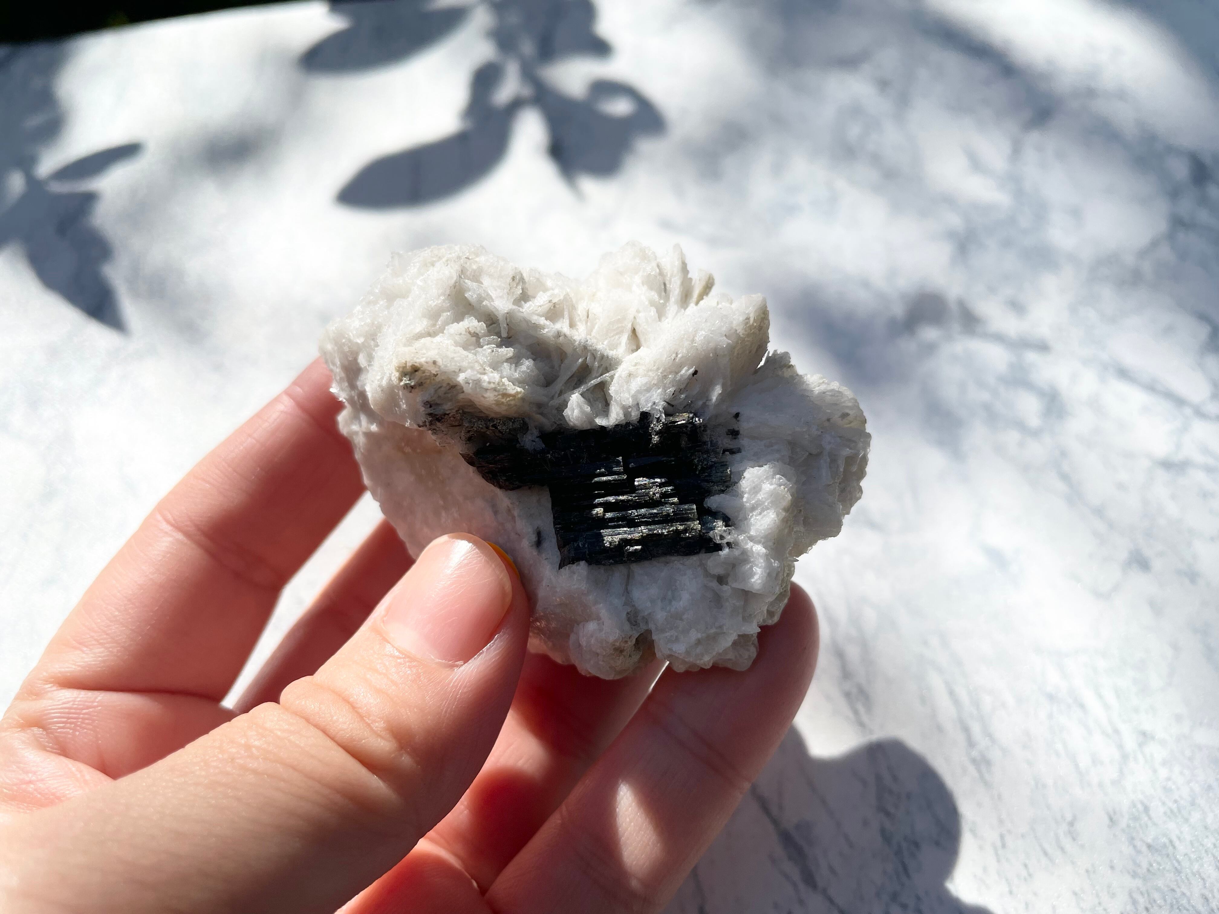 ブラックトルマリンwith 長石