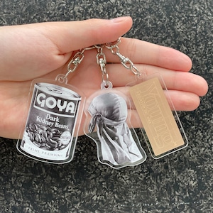 -ORIGINAL- Drawing the Days Gone By Keychain -CLEAR- [Goya,Du-rag,Young Original Logo]