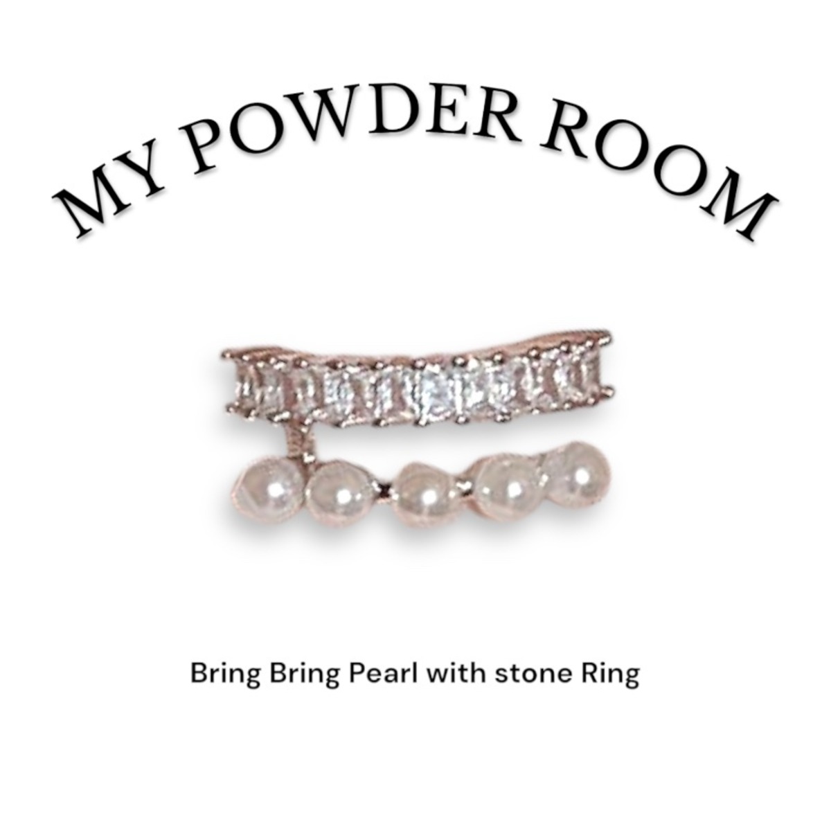 Bling Bling Tow layer with Pearl Ring | Powder Room