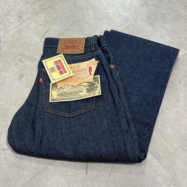 90s Levi's 505 Denim Jeans Dead Stock 90年代 リーバイス 505 デニムジーンズ パンツ デッドストック テーパードパンツ